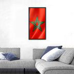 Morocco Flag with Five-pointed Star Wall Art