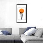 Bamboo and Birds Silhouette Wall Art