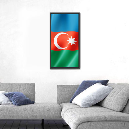 Flag Of Azerbaijan Wall Art