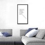 Small Steps Every Day Quote Wall Art