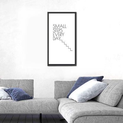 Quote "Small Steps Every Day" Wall Art