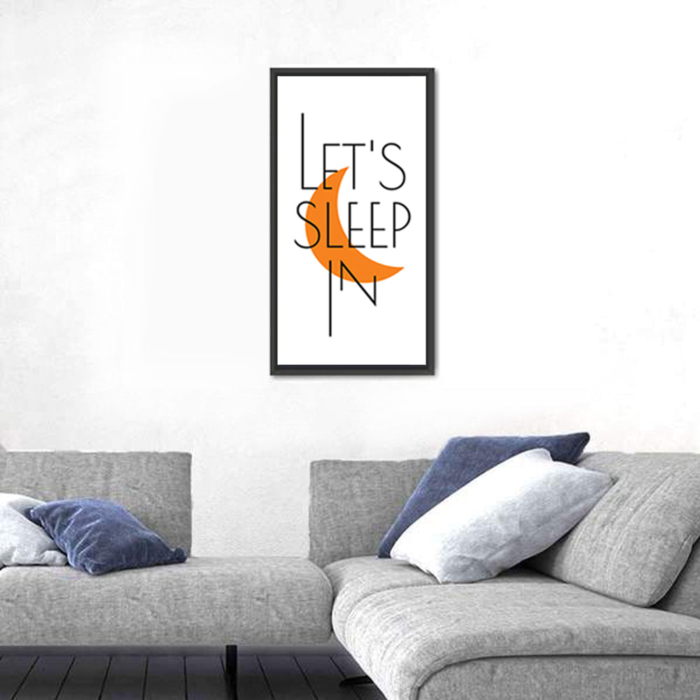 Let’s Step in Crescent Moon Quote Wall Art