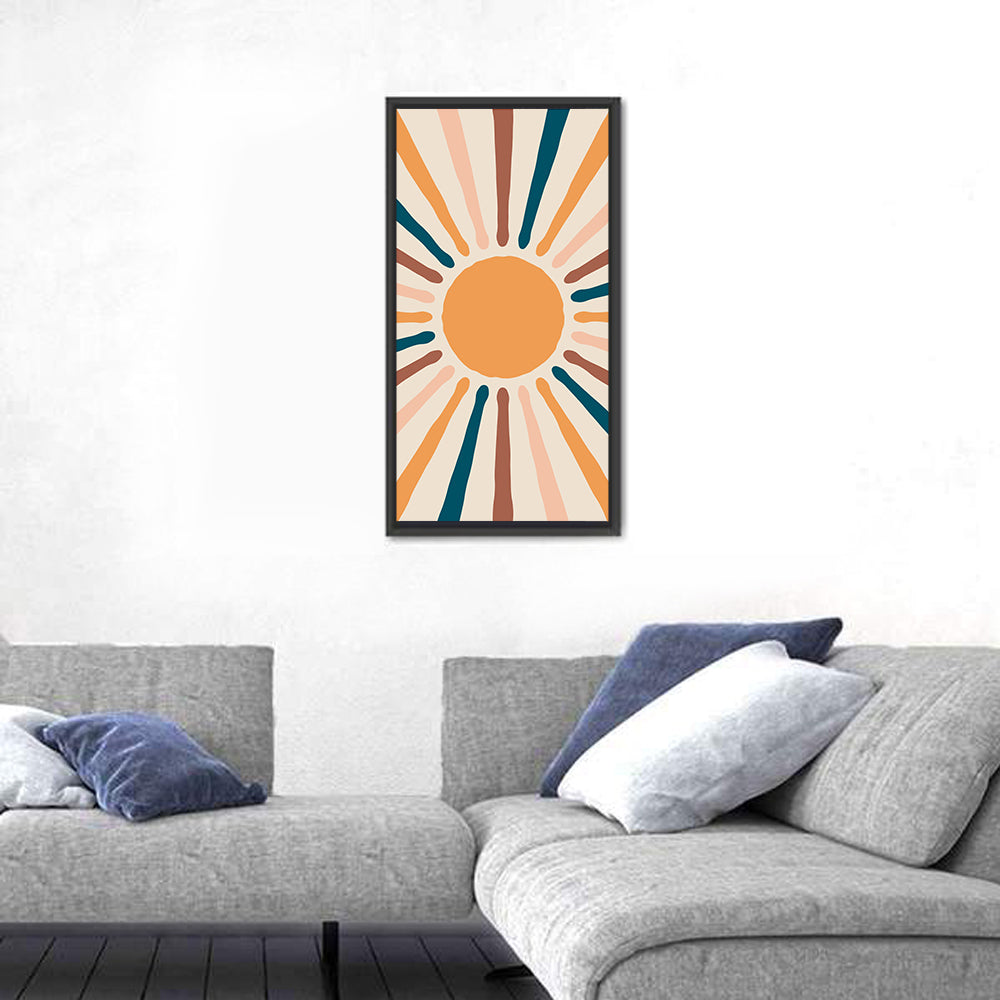 Sun Rays Abstract Wall Art