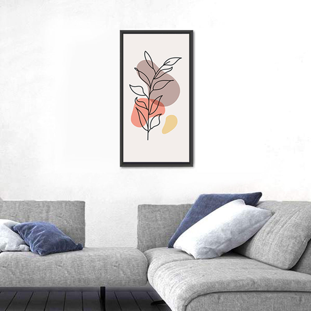 Minimalist Floral Line Drawing Wall Art