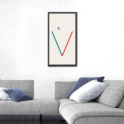 Victory V Runner Silhouette Wall Art