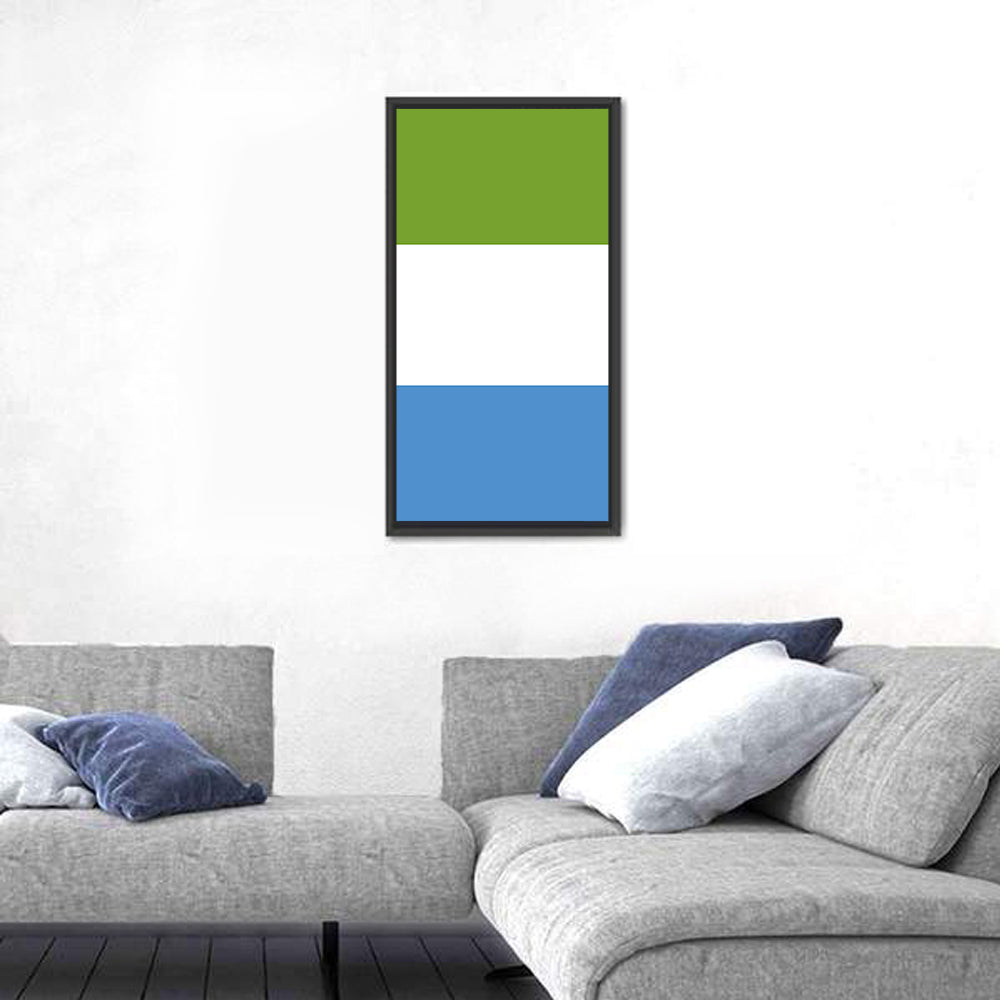 Sierra Leone Tricolor Flag Wall Art