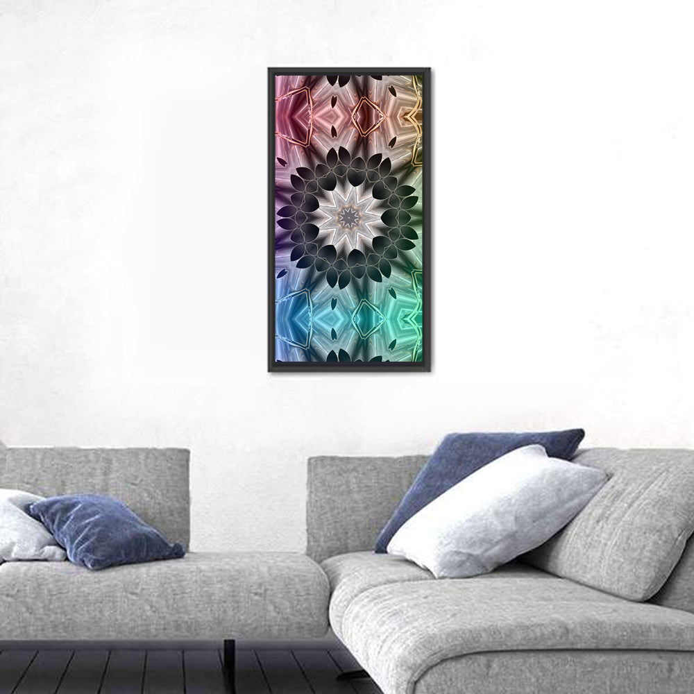 Kaleidoscope Leaf Mandala Wall Art