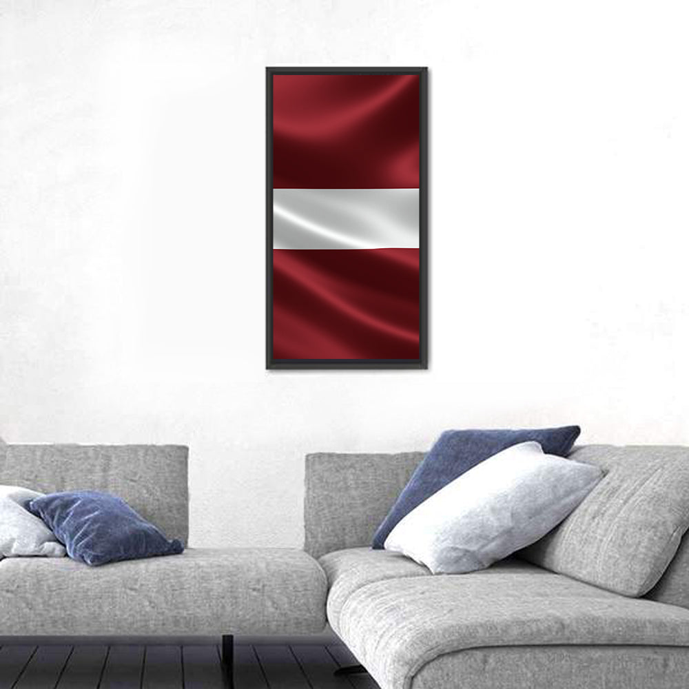 Flag of Latvia Wall Art
