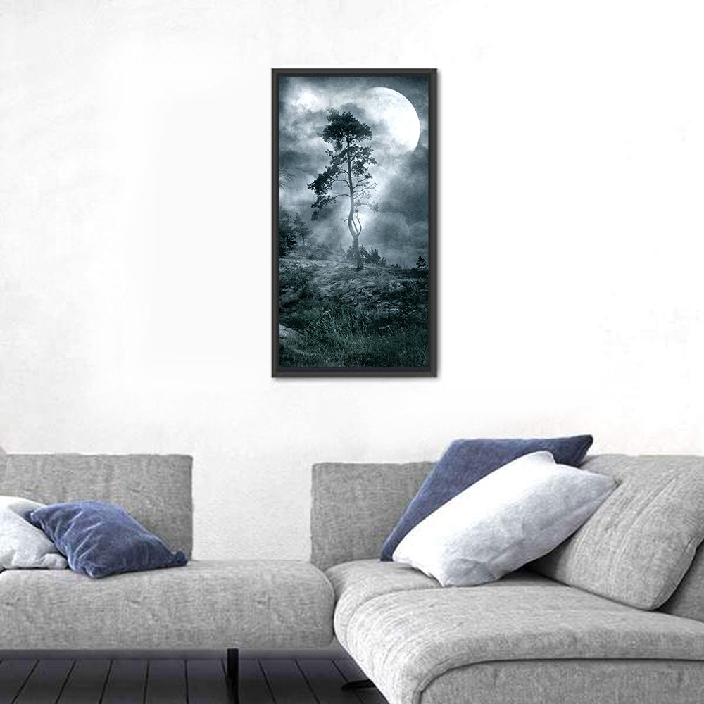 Gothic Moonlit Tree Wall Art