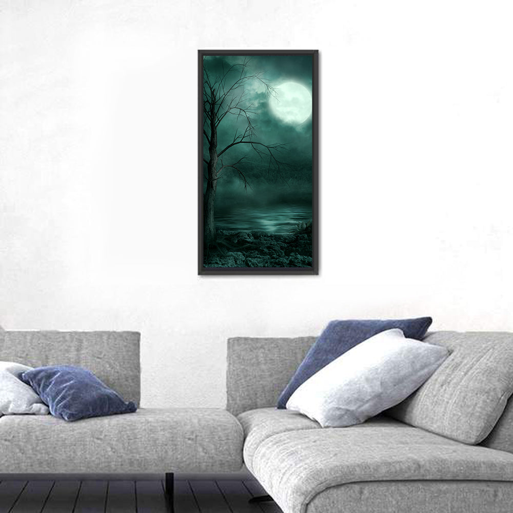 Moonlit Gothic Shore Wall Art