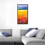 Cosmos Meadow Watercolor Wall Art
