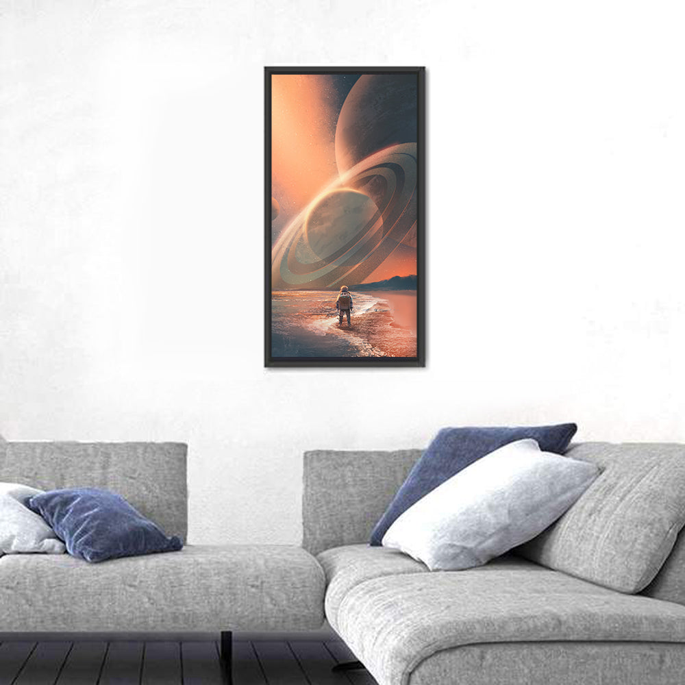 Solitary Astronaut on Alien Beach Wall Art