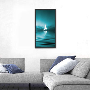 Sailing Boat Sunset Wall Art