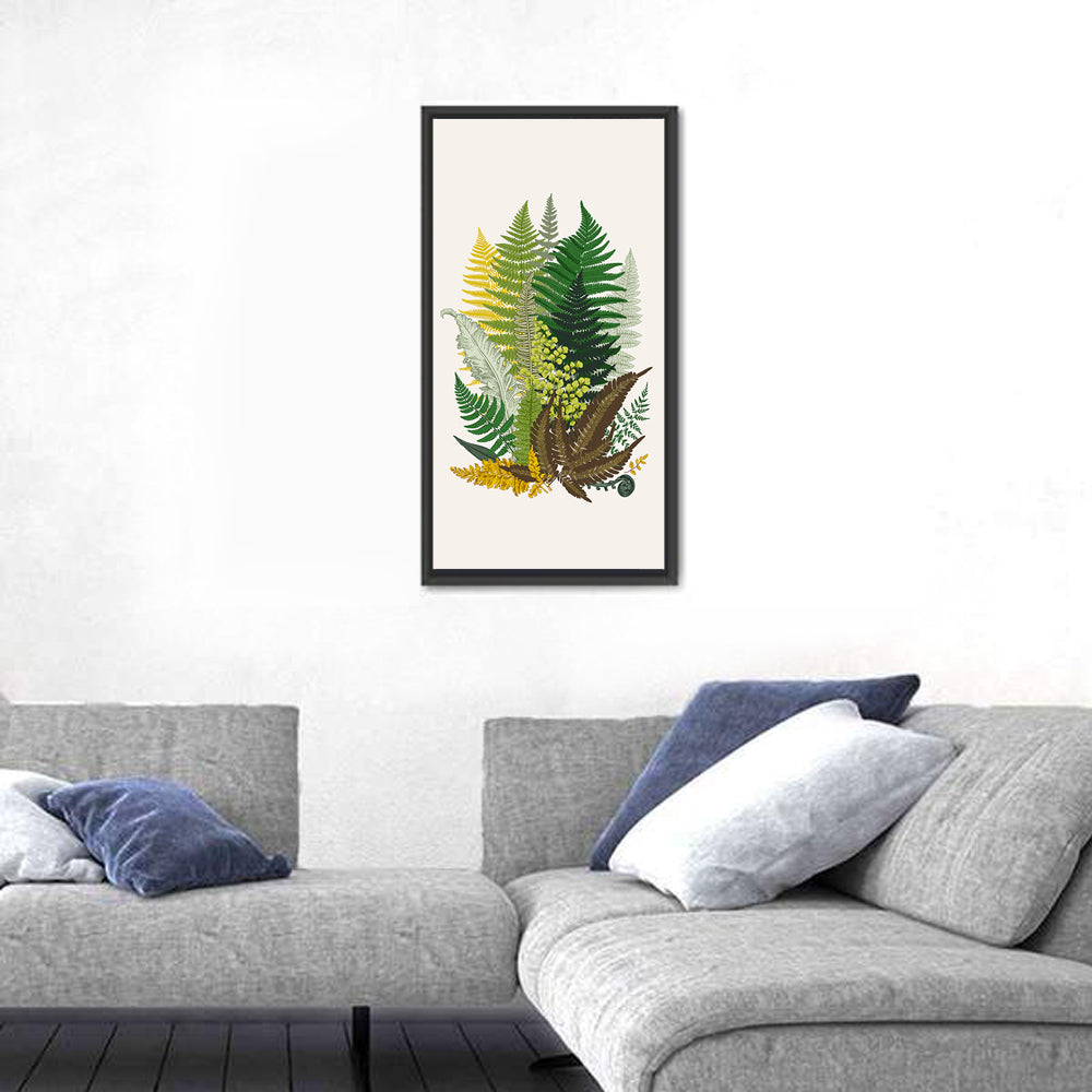 Fern Composition Wall Art in a room, portrait
