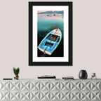 Tethered Rowboat at Dusk Wall Art