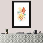 Scandinavian Geometric Diamond Wall Art