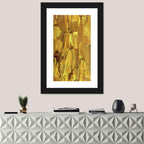 Golden Impasto Oil Study Wall Art