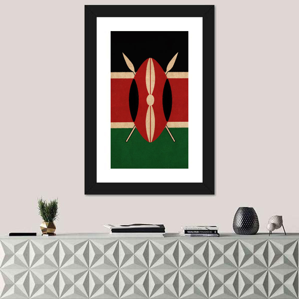 Flag Of Kenya Wall Art