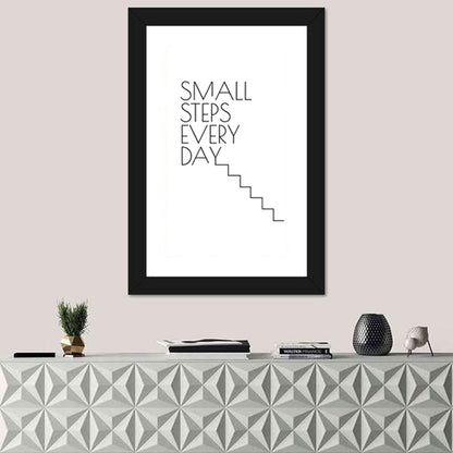 Quote "Small Steps Every Day" Wall Art