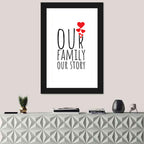 Our Family Our Story Wall Art