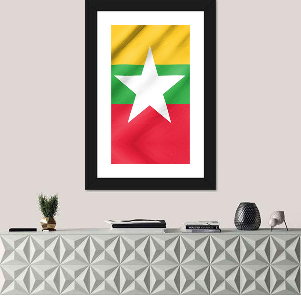 Flag of Myanmar Wall Art