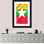 Flag of Myanmar Wall Art