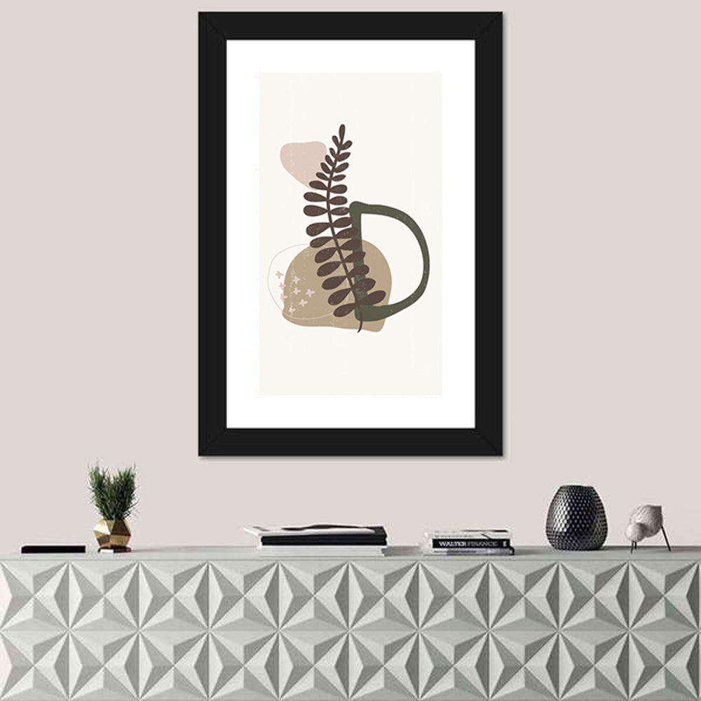 Letter D Botanical Vintage Wall Art