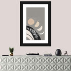 Crescent Moon Botanical Composition Wall Art