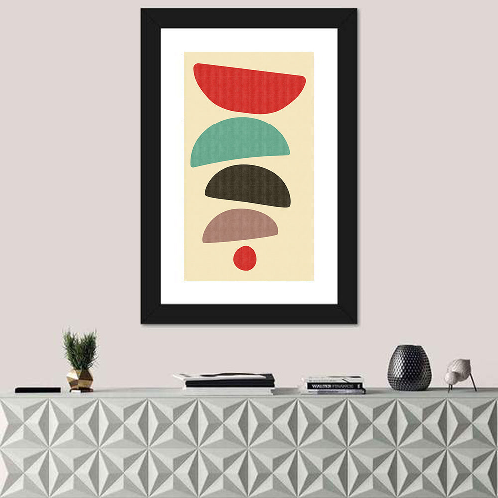 Mid Century Semicircle Stack Wall Art