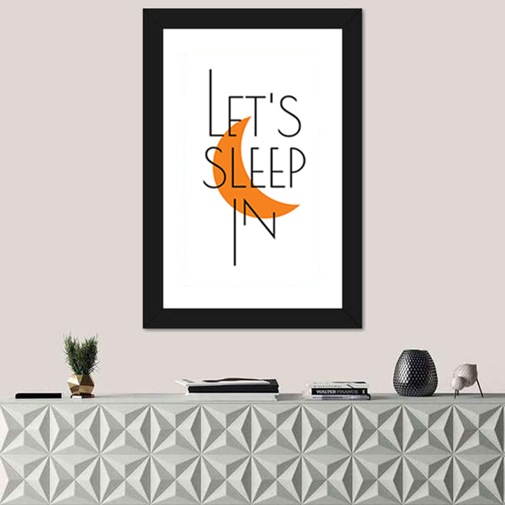 Let’s Step in Crescent Moon Quote Wall Art