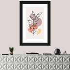 Minimalist Floral Line Drawing Wall Art