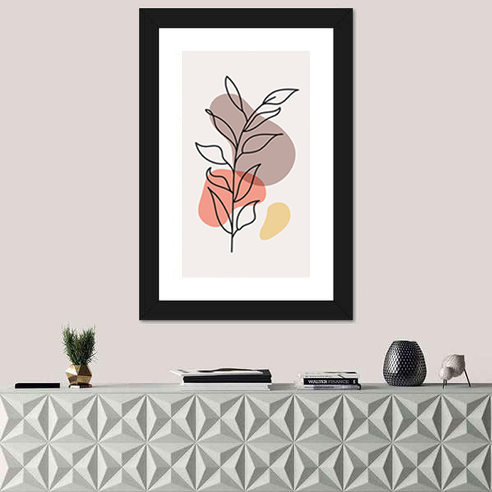 Minimalist Floral Line Drawing Wall Art