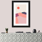 Boho Desert Sunset Wall Art