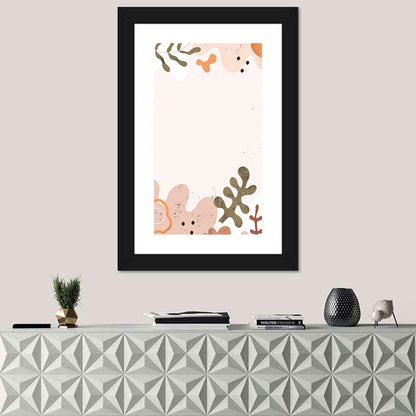 Layered Botanical Frame Composition Wall Art