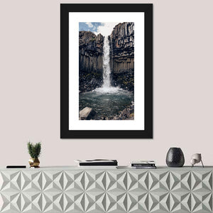 Svartifoss Black Waterfall Wall Art