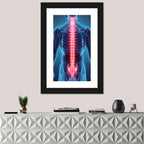 Human Spine Anatomy Illustration Wall Art