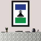 Flag of Lesotho Wall Art