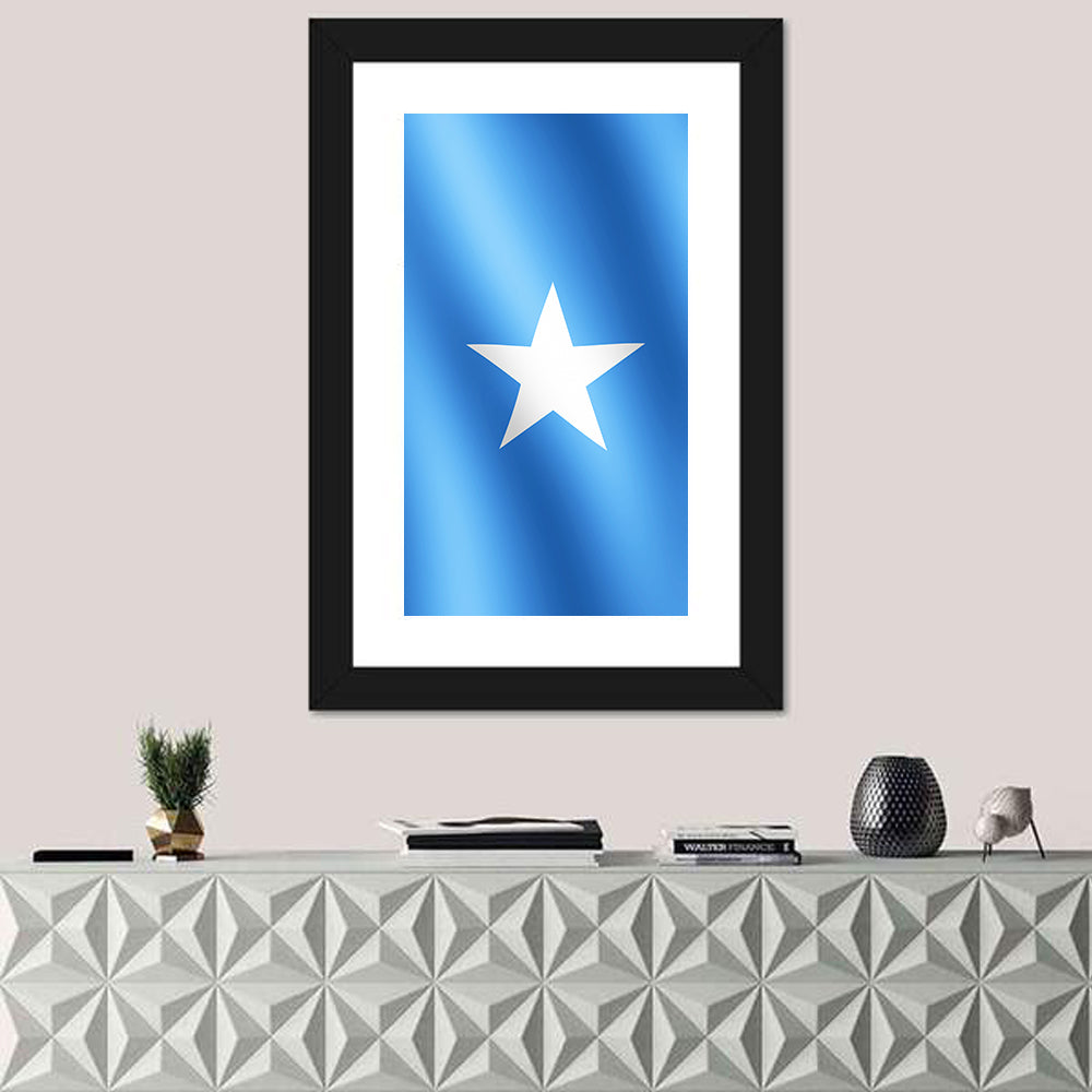 Somalia Flag with Five-pointed Star Wall Art