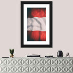 Waving Austrian Flag Wall Art