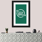 Dream Big Typography Wall Art