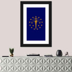 Indiana State Flag Graphic Wall Art