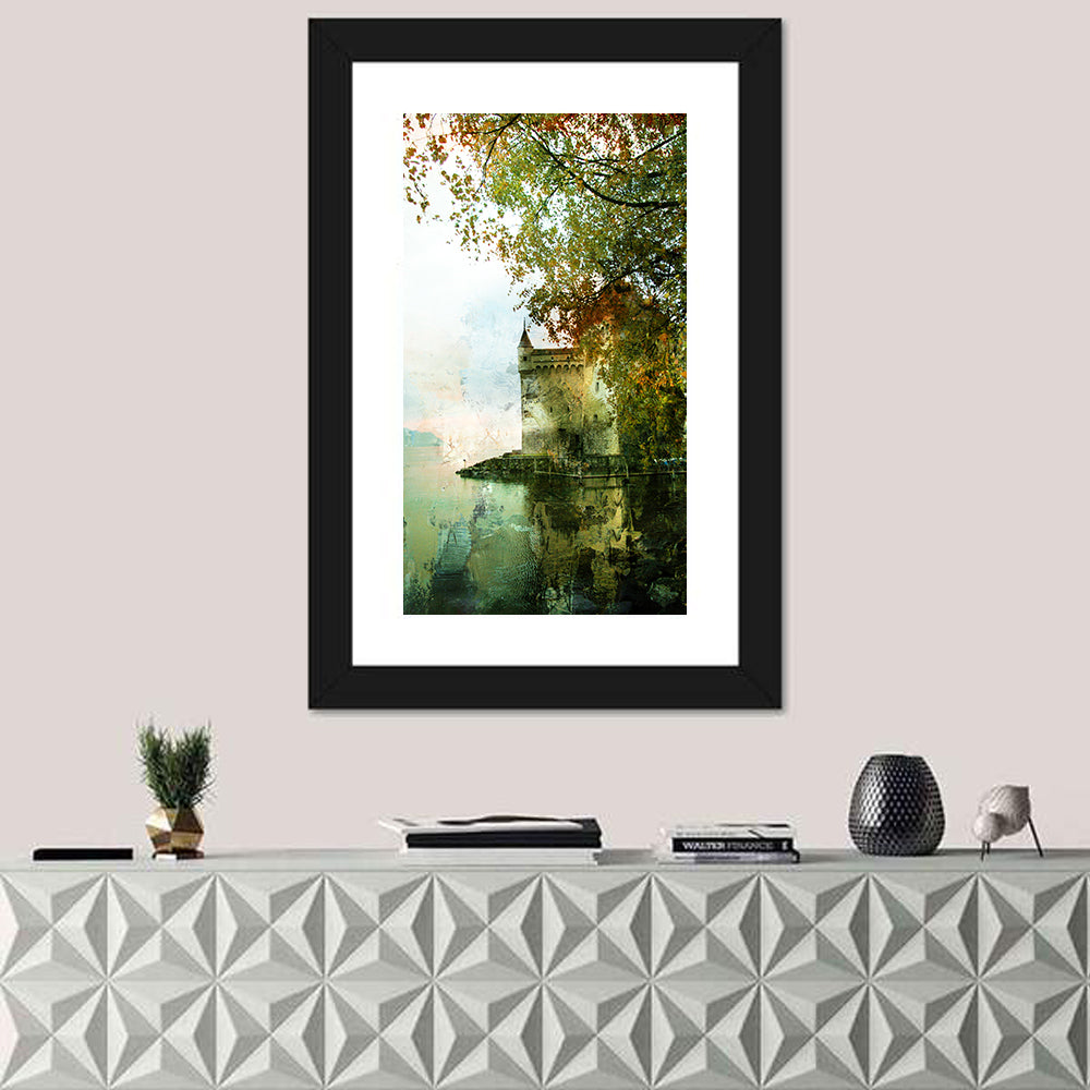 Chillon Castle on Lake Geneva Wall Art
