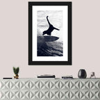 Dog Surfer Riding Waves Wall Art