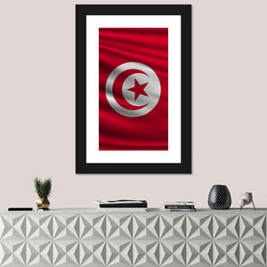 National Flag Of Tunisia Wall Art