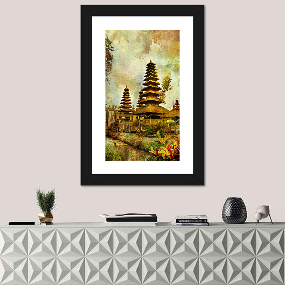 Pura Besakih Meru Towers Wall Art