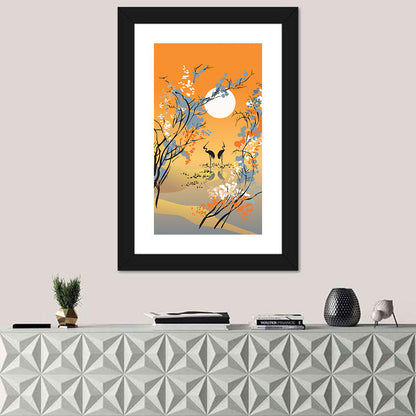 Four Seasons Illustration Wall Art