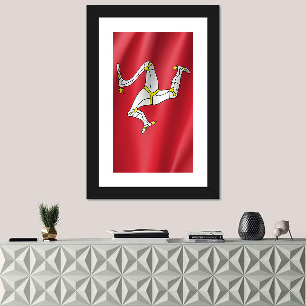 Isle of Man Flag Emblem Wall Art