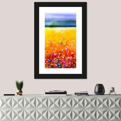 Cosmos Flower Abstract Wall Art