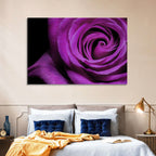 Purple Rose Close-up Wall Art