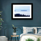 Dalarna Mist with Lighthouse Wall Art